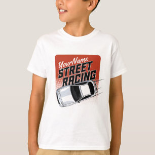 T-shirt Course de voiture de rue personnalisée Motorsport
