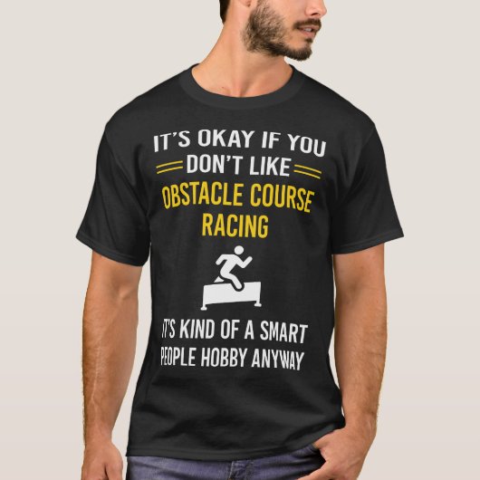 T-shirt Course d'obstacles Smart People (Devant)