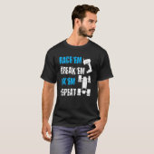 T-shirt Course 'Em Break 'Em Fix 'Em Répéter course automo (Devant entier)