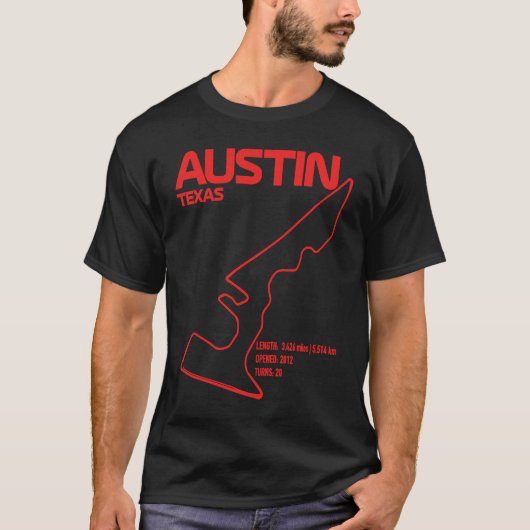 T-shirt Course en Austin Formula Racing Circuits Sport (Devant)