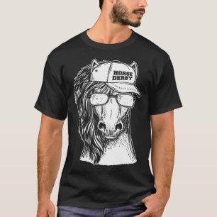 T-shirt Course hippique Portrait de cheval vintage Cheval