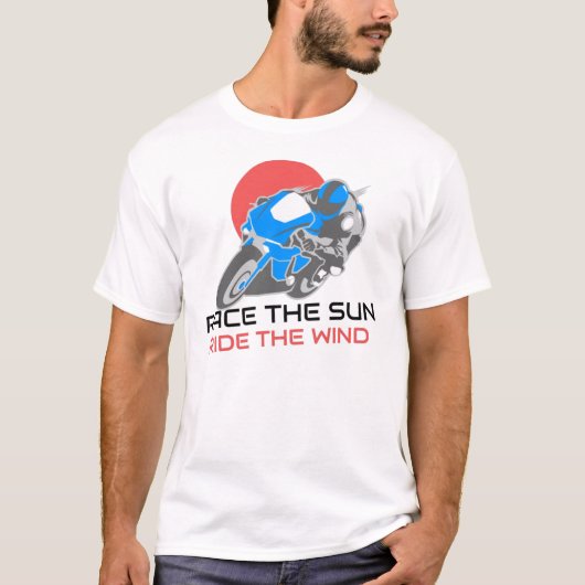 T-shirt Course Le Soleil, Ride Le Vent (Devant)