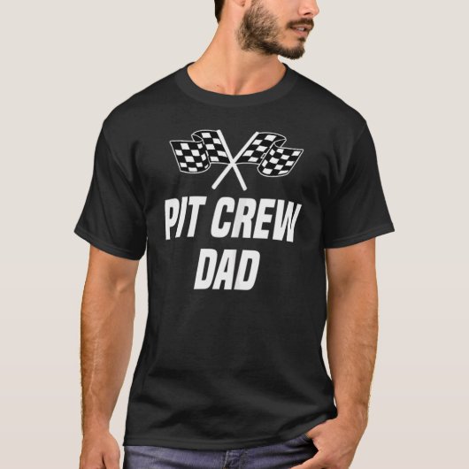 T-shirt Course Papa Racing Crew Crew Papa Fête des pères P (Devant)