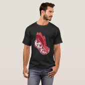 T-shirt Course Pour Le Plaisir Avec Running Chaussures Spo (Devant entier)