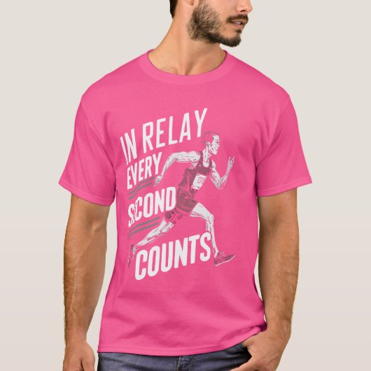 T-shirt Course Relais Course Athlète Piste Et Sprinter De  (Devant)
