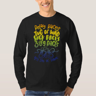 T-shirt Course Relais Tvg De Guerre Course Sack 3 Leg Race