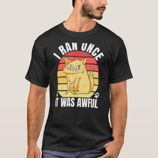 T-shirt Course sarcastique pour chat coureur 2 (Devant)