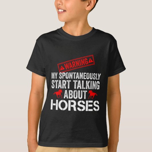 T-shirt Course vintage de chevaux (Devant)