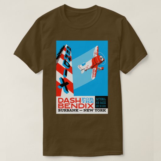 T-shirt Course vintage du trophée Bendix (Design devant)
