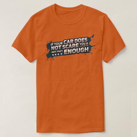 T-shirt Course Voiture de course Fast Sportscar Driver Tun (Design devant)