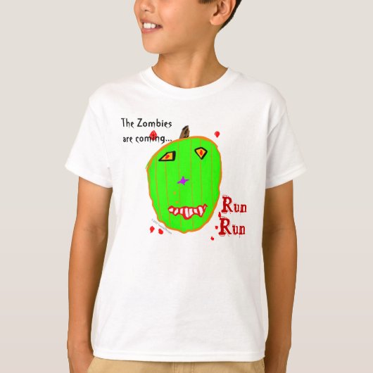 T-shirt Course Zombie Verte (Devant)