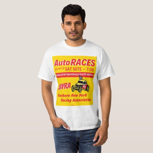 T-shirt COURSES AUTOMATIQUES ! Logo juste des speed-ways (Devant entier)