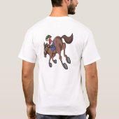 T-shirt Courses de chevaux. (Dos)