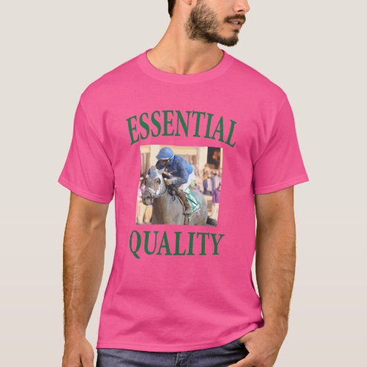 T-shirt Courses de chevaux de qualité (Devant)