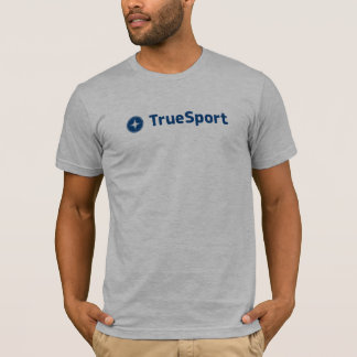 T-shirt court gris de la douille des hommes avec