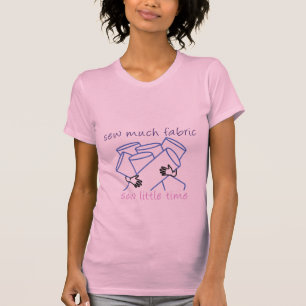 T-shirt Cousez beaucoup de chemise des femmes de tissu
