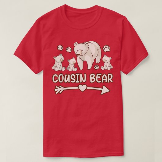 T-shirt cousin 3 cub, cousin bear (Design devant)