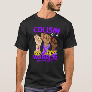 T-shirt Cousin à la main d'un guerrier Crohn