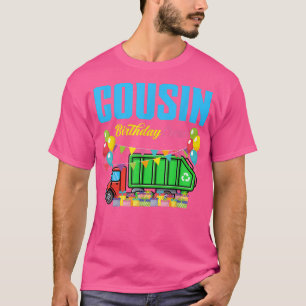 T-shirt Cousin Anniversaire Écran Poubelle Camion Poubelle
