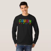 T-shirt Cousin Blocks Master Builder Brick Builder Birthd (Devant entier)