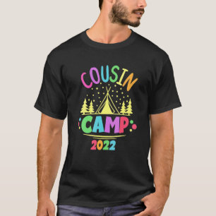 T-shirt Cousin Camp 2022 Camping familial Vacances d'été C