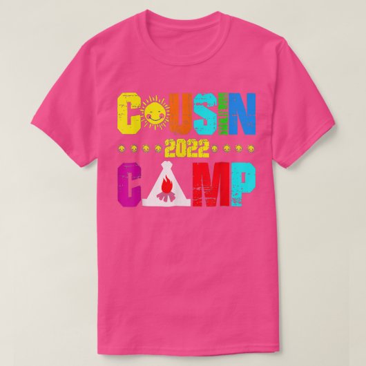 T-shirt Cousin Camp 2022 Cousin Tribe Vacation (Design devant)