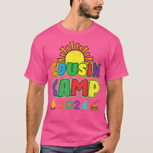 T-shirt Cousin Camp 2024 Vacances en famille Camping été C