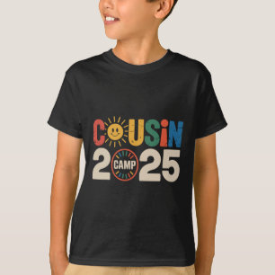 T-shirt Cousin Camp 2025 Camping en plein air Vacances d'é