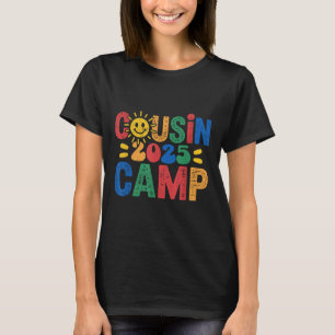 T-shirt Cousin Camp 2025 Camping Feu de camp Vacances d'ét