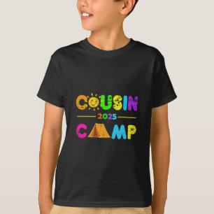 T-shirt Cousin Camp 2025 Camping Vacances d'été 2025 Fami