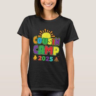 T-shirt Cousin Camp 2025 Vacances en Famille Camping d'Été