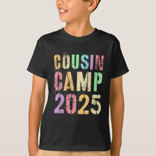 T-shirt Cousin Camp 2025 Vacances en famille Camping d'été