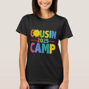 T-shirt Cousin Camp 2025 Vacances familiales Camping d'été