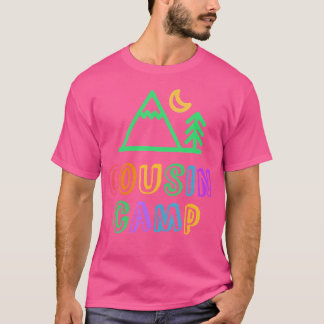 T-shirt Cousin Camp Mountain Forest Meilleur Camping Besti
