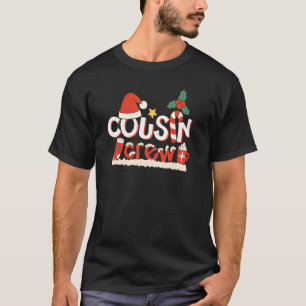 T-shirt Cousin Createur Noël Santa Hat Famille Corresponda