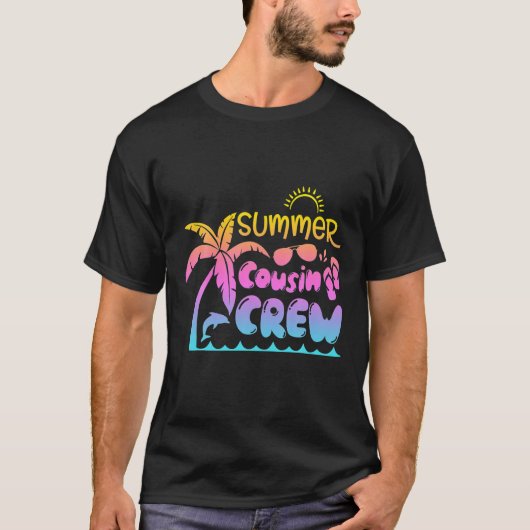 T-shirt Cousin Crew 2022 Summer Vacation Beach Matching Fa (Devant)
