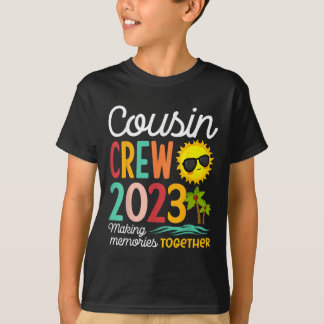 T-shirt Cousin Crew 2023 Summer Vacation Beach Voyage en f