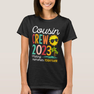 T-shirt Cousin Crew 2023 Summer Vacation Beach Voyage en f