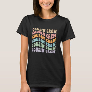 T-shirt Cousin Crew 2024 Super Retro Design Famille Matchi