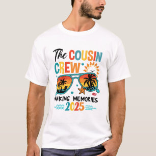 T-shirt Cousin Crew 2025 Faire des souvenirs Vacances d'ét