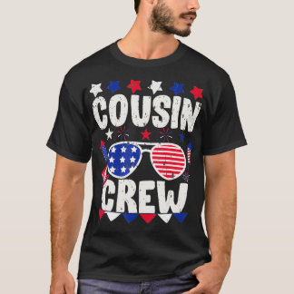 T-shirt Cousin Crew 4th of July Patriotic American Family 