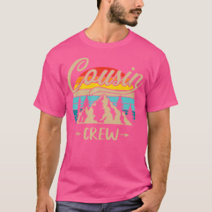 T-shirt Cousin Crew Camping Sunset Summer Camp Retro Match