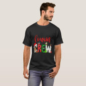 T-shirt Cousin Crew Christmas Family Pajama Front And Back (Devant entier)