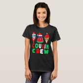 T-shirt Cousin Crew Christmas In July Squad Pajamas Matchi (Devant entier)