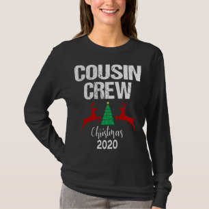 T-shirt Cousin Crew Christmas Reindeer Tree Holiday