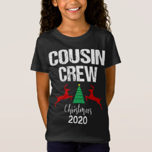 T-Shirt Cousin Crew Christmas Reindeer Tree Holiday