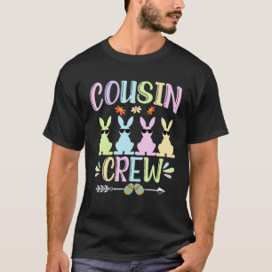 T-shirt Cousin Crew Cute Bunny Rabbit correspondant à la j