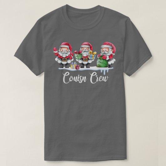 T-shirt Cousin Crew Funny Père Noël Joyeux Noël Joyeux Hol (Design devant)