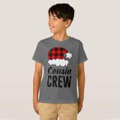 T-shirt Cousin Crew Noël Buffalo Plaid Kid's (Devant entier)