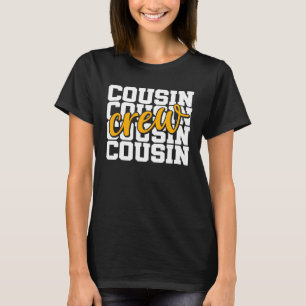 T-shirt Cousin Crew Retro Style Vintage Hommes Femmes 1